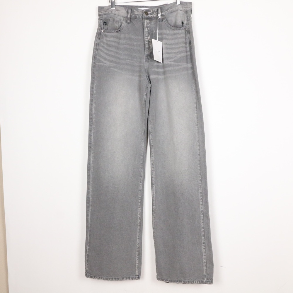 KanCan Gray Flare & Wide Leg Jeans